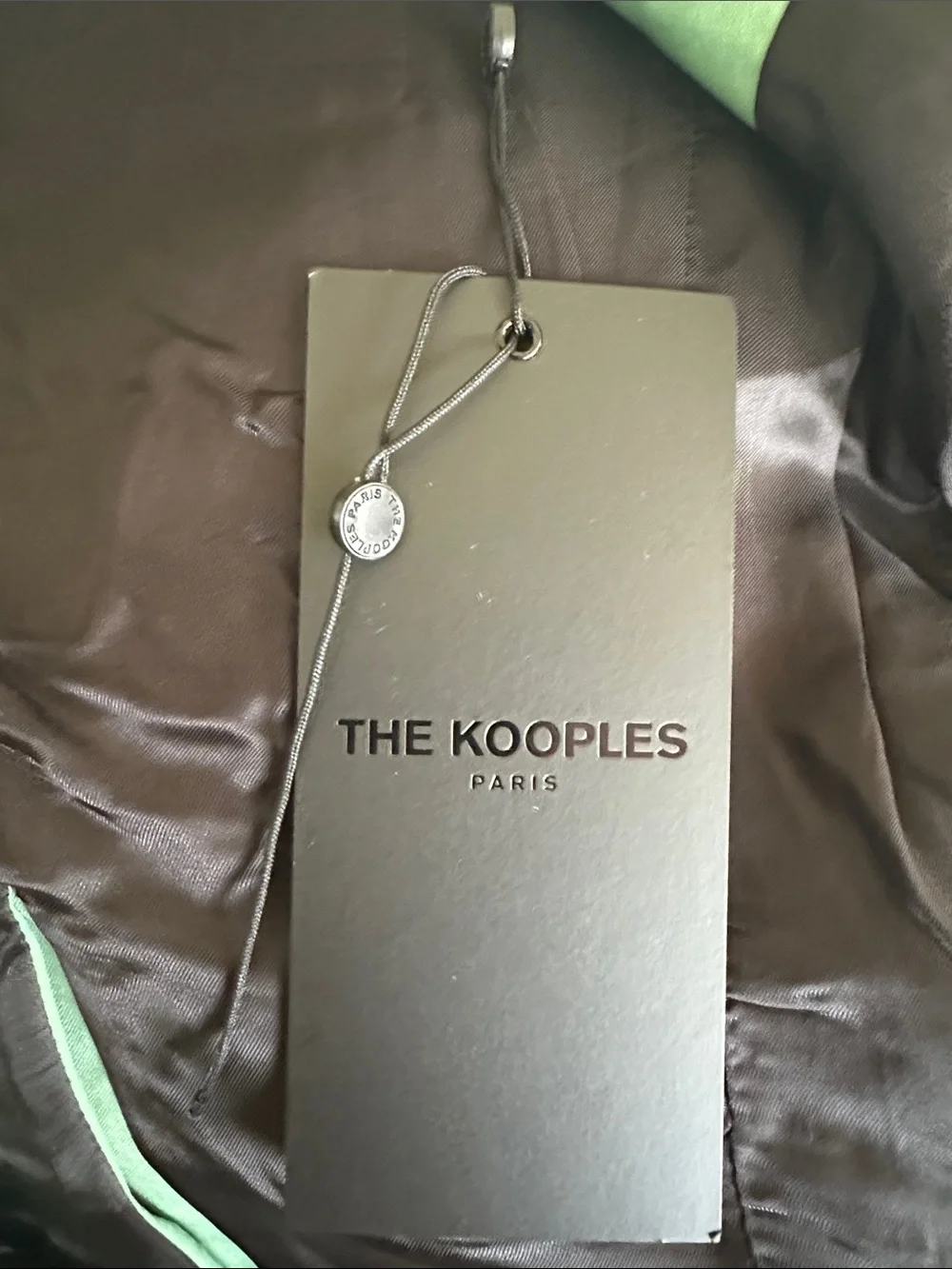 💜#56 BNWT The Kooples Mint Green Single-Breasted Blazer Retail $495